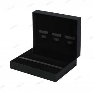 Key storage box with velvet inlay