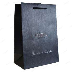 Paper bag with embossing