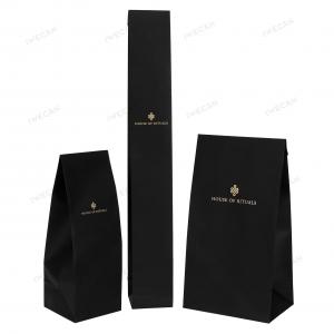 Black dyed paper envelope bag