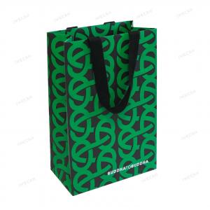 White kraft printed paper bag